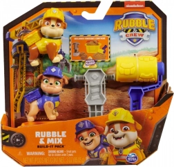 RUBBLE & CREW Figuren-Doppelpack mit kinetischem Sand