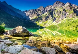 Puzzle 1500 Teile Morskie Oko Sonnenaufgang Tatra