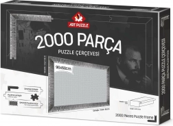 Silberner Puzzle-Rahmen 96x68 cm