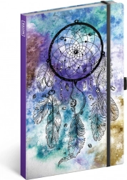 Liniertes A5-Notizbuch mit Traumfänger-Motiv