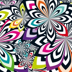 Curiosi quadratisches Puzzle Q Shake – Muster IV, 72 Teile