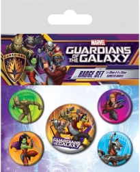 Abzeichen-Set Guardians of the Galaxy – 5 Stück