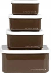 Set aus vier Snackboxen A Little Lovely Company – Bären