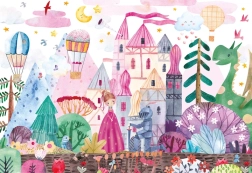 Puzzle mit Aufklebern Schloss 250 Teile