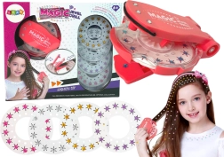 Schmuck- und Haardeko-Set mit Applikator und Strasssteinen