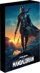 Leuchtendes LED-Bild 30x40 cm Mandalorian