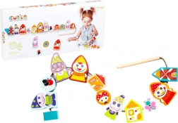 Fädelsatz CUBIKA aus Holz-Zwergen