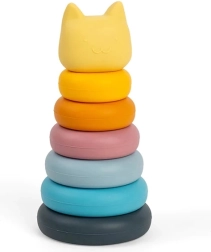 Silikon-Stapelspielzeug in Form einer Katze