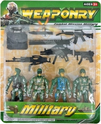 Warfare Soldaten Kampfkommando Figuren 8 cm, Set mit 4 Stück