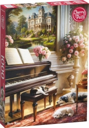 Cherry Pazzi Puzzle Zimmer mit Klavier 1000 Teile