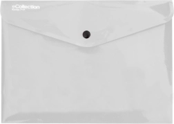 Dokumententasche mit Druckknopf A5 eCollection transparent