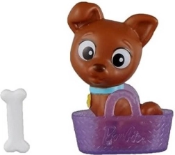 Barbie Hund im Körbchen