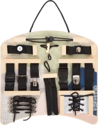 Small Foot Motoriktafel mit Verschlüssen und Schnür-Elementen