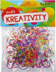 Zauberhafte gestreifte Flechtgummis, Farbmix