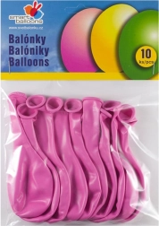 Set mit 10 Rosa Aufblasbaren Luftballons 26cm
