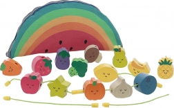 Holzperlen zum Auffädeln Obst und Gemüse