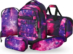 Set Baagl Galaxy: Rucksack, Federmäppchen, Beutel, Sporttasche