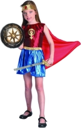 Karnevalkleid Heldin für Mädchen 130–140 cm