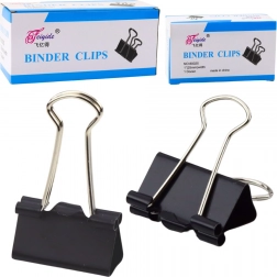 Universelle Büroklammern, Federstahl, schwarz, 25 mm, 12 Stk