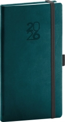 Taschenkalender Aprint Top in petrolblau mit Stiftschlaufe