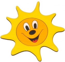 Holzmöbelgriff Sonne