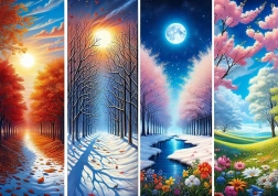 Puzzle Tore der Jahreszeiten 1000 Teile