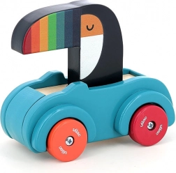 Vilac Holzspielzeugauto Tukan mit Hupe