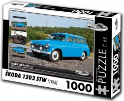 Puzzle RETRO-AUTA Škoda 1202 STW 1000 Teile