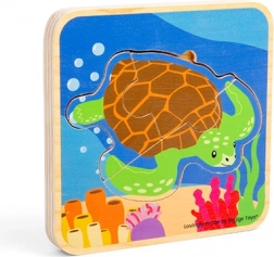 Holzpuzzle Lebenszyklus der Schildkröte BIGJIGS TOYS