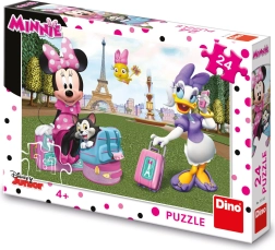 Puzzle Minnie und Daisy in Paris 24 Teile