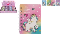 Ringbuch-Notizblock mit Einhornmotiv 9,5 × 12 cm