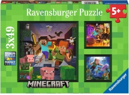 Puzzle Ravensburger Minecraft Biome 3x49 Stk.