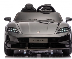 Elektrisches Kinderauto PORSCHE Taycan Turbo S, schwarz