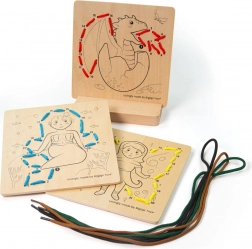 Bigjigs Toys Fädelspiel nach Zahlen – Märchen