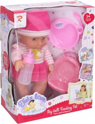 Baby, das 30 cm groß ist, Pipi macht mit Geräuschen und Zubehör