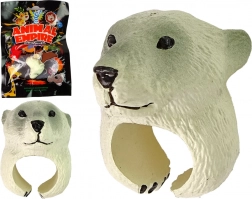 Verstellbarer Kinder-Ring mit Eisbärenkopf