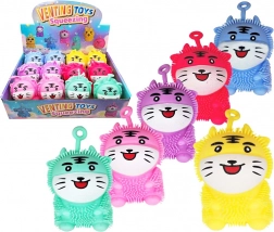 Drück-Tiger mit Licht 13 cm