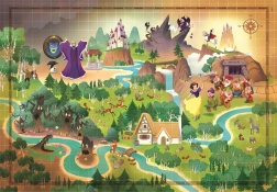 Puzzle Story Maps: Schneewittchen 1000 Teile