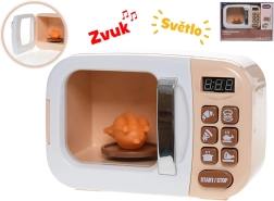 Kindermikrowelle mit realistischen Lichtern und Geräuschen
