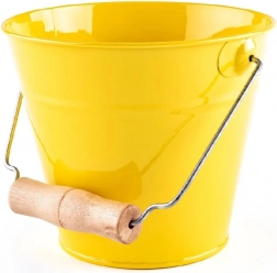 Woody Garten-Eimer gelb Metall