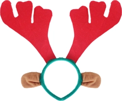 Weihnachtliches Stirnband Rentier mit Ohren
