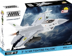 COBI Bausatz F-16 AM Fighting Falcon – ukrainische Lackierung, Maßstab 1:48 (500 Teile)