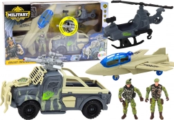 Militärspielset für Kinder mit Kampfwagen und Flugzeugen