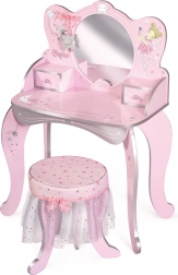 Zauberhafter Frisiertisch aus Holz mit Hocker Magic Maria