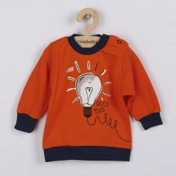 Baby-Baumwollshirt NEW BABY Happy Bulbs mit langen Ärmeln