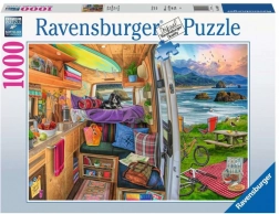 2D-Puzzle 1000 Teile Blick aus dem Wohnmobil