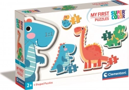 Clementoni mein erstes Puzzle Dinosaurier 4-in-1