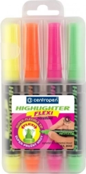CENTROPEN Textmarker Flexi Neon 4 Stk.