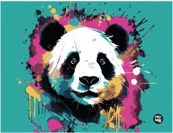 Malunterlage für den Kunstunterricht 65 × 50 cm – Panda