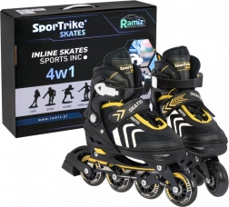 4-in-1 Set Kinder-Skates Größe 34–38 – Gelb